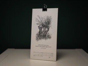 Baumkalender Monatsblatt