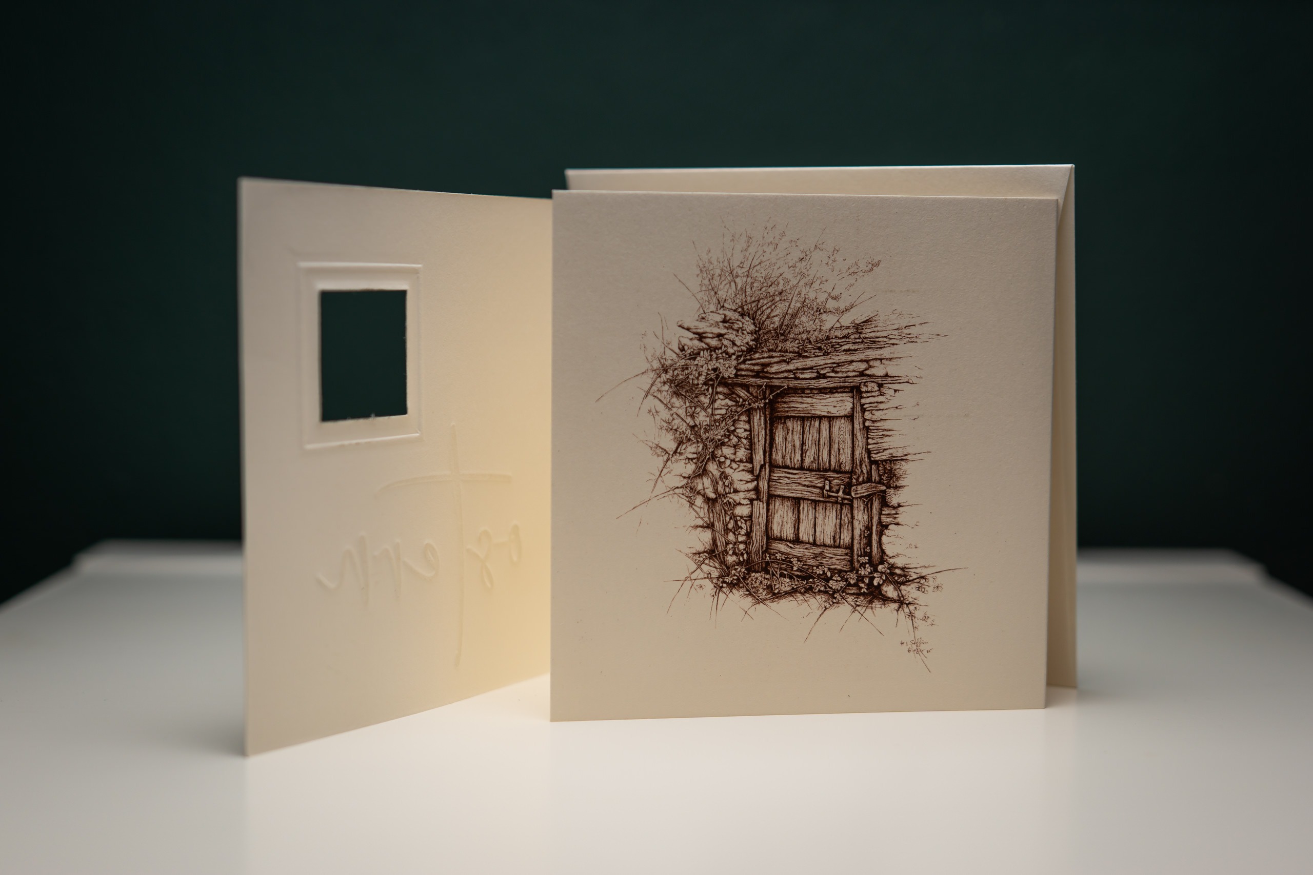 Osterfaltkarte mit Fenster und Wortprägung – Bild 2