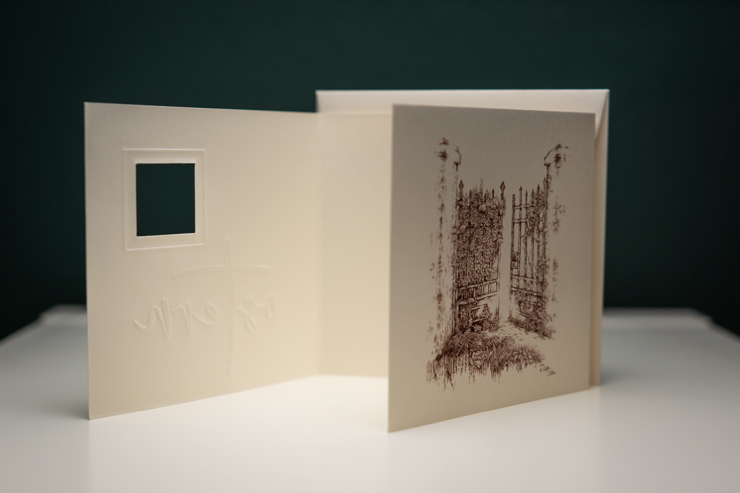 Osterfaltkarte mit Fenster und Wortprägung – Bild 3